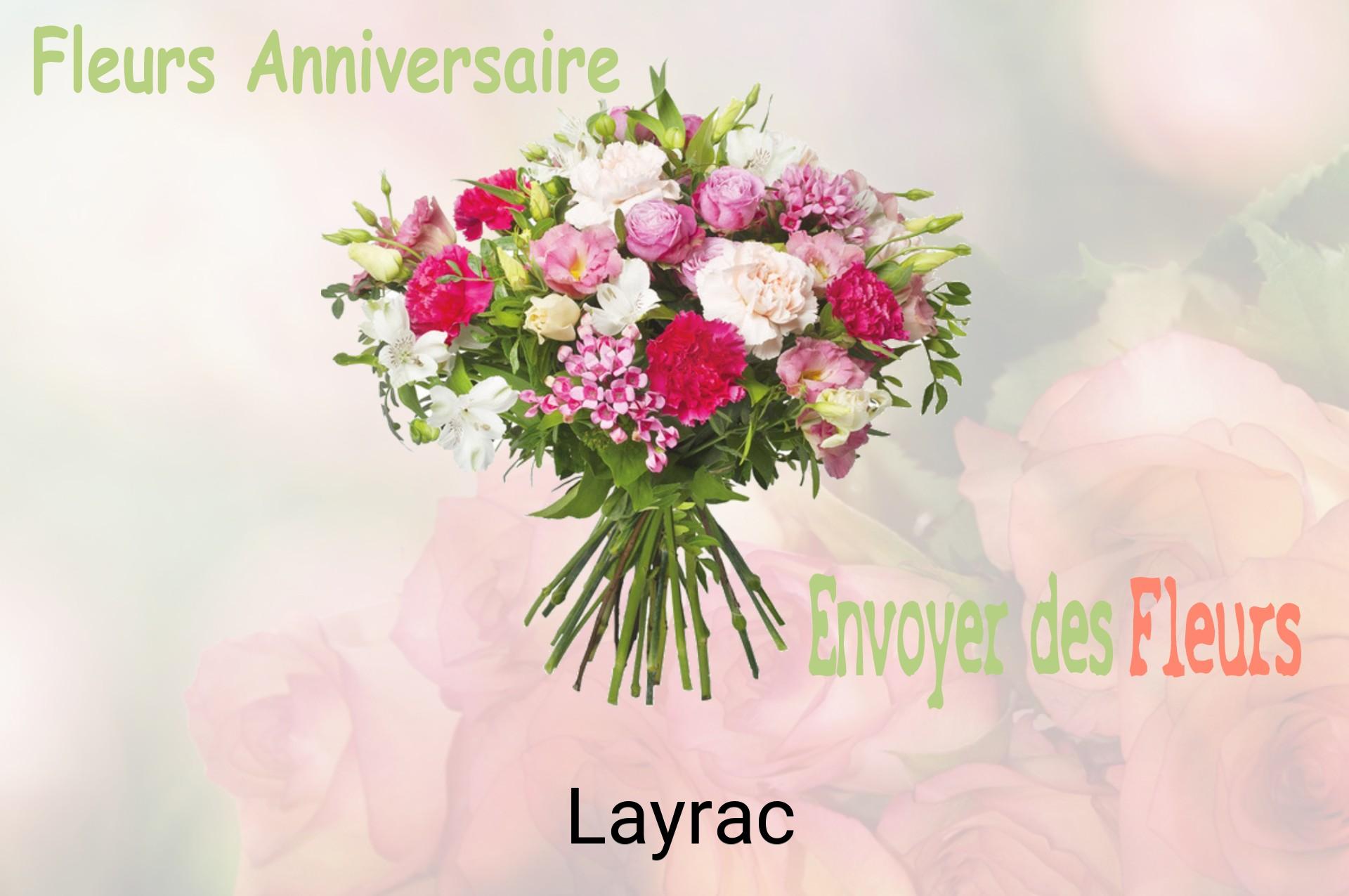 Bouquet de fleurs d’anniversaire livré à Layrac