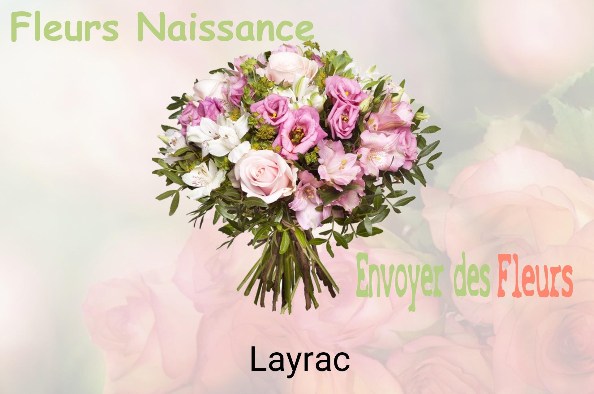 Bouquet de fleurs de naissance livré à Layrac